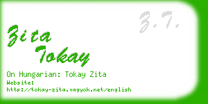 zita tokay business card